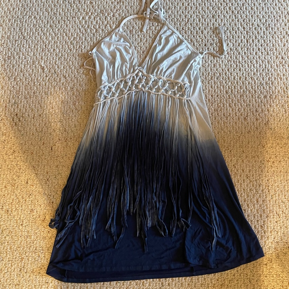 Halter Fringe Dress
